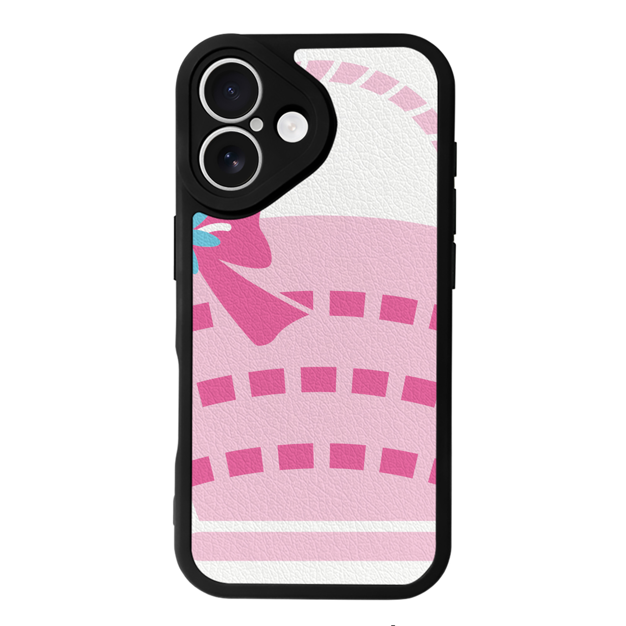 （画像用） Hello Kitty ハローキティ 【iPhone 16シリーズ対応】シリコンスマホケース（レザー調） 材質：シリコン